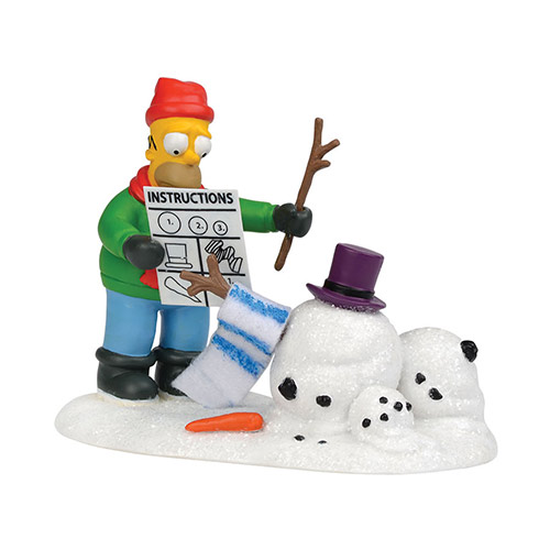 How Not Build Snowman, Simpsons Snow Village, Department 56,